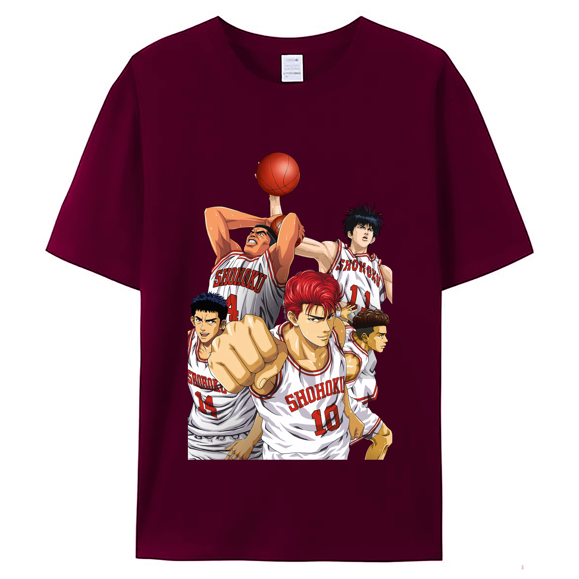 （画像用） SLAM DUNK／スラムダンク レディースカジュアルプリントTシャツ（綿100％）
